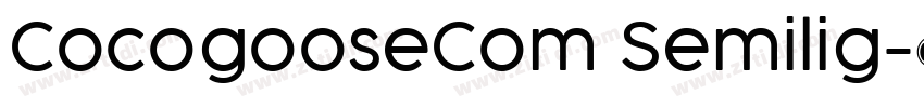 CocogooseCom Semilig字体转换